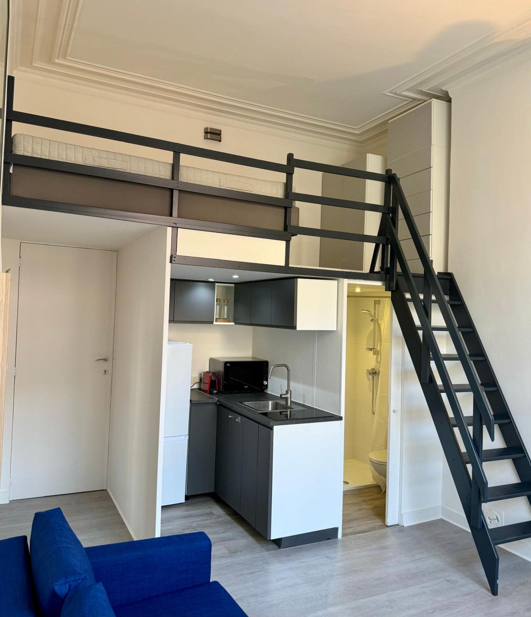 Studio Avec Chambre En Mezzanine Bruxelles Esterno foto