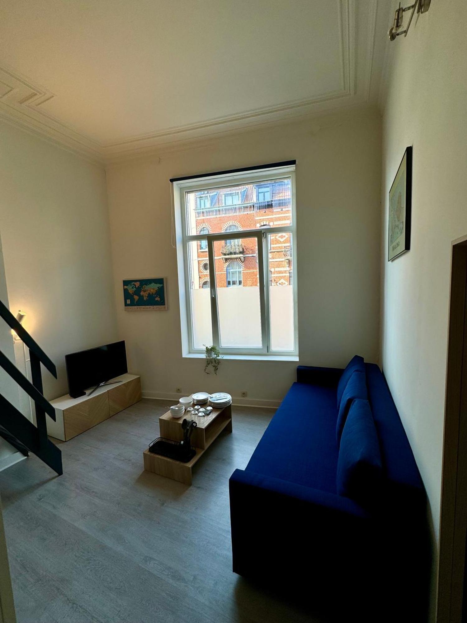 Studio Avec Chambre En Mezzanine Bruxelles Esterno foto